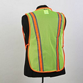 Safety Vest, mesh nylon, no stripe, Green